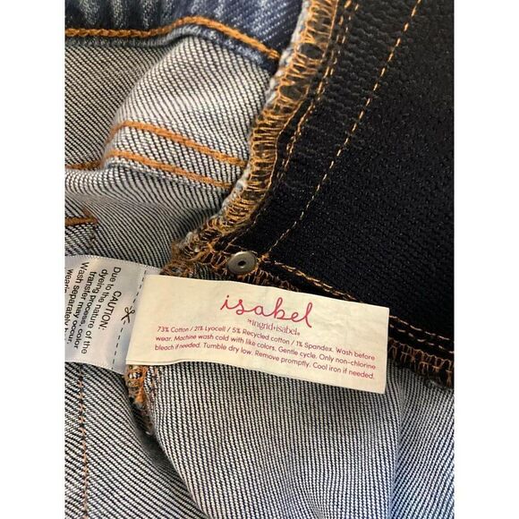 Brand New Isabel Women's Size 4 Maternity Size Expanding Midi Shorts Cuffed Hems - Picture 10 of 10